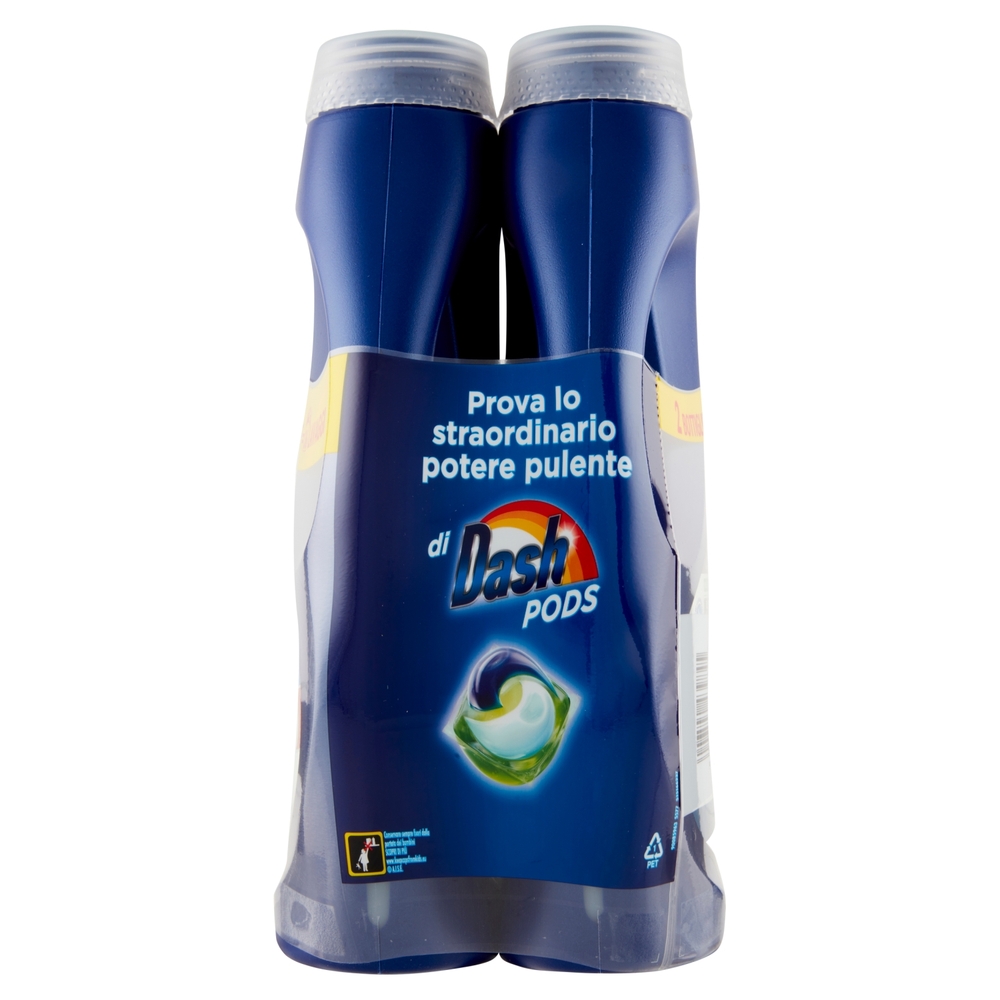 Dash Power Detersivo Lavatrice Liquido per Bucato+Azione Extra-Igienizzante 2x18=36 Lavaggi 2x990 ml